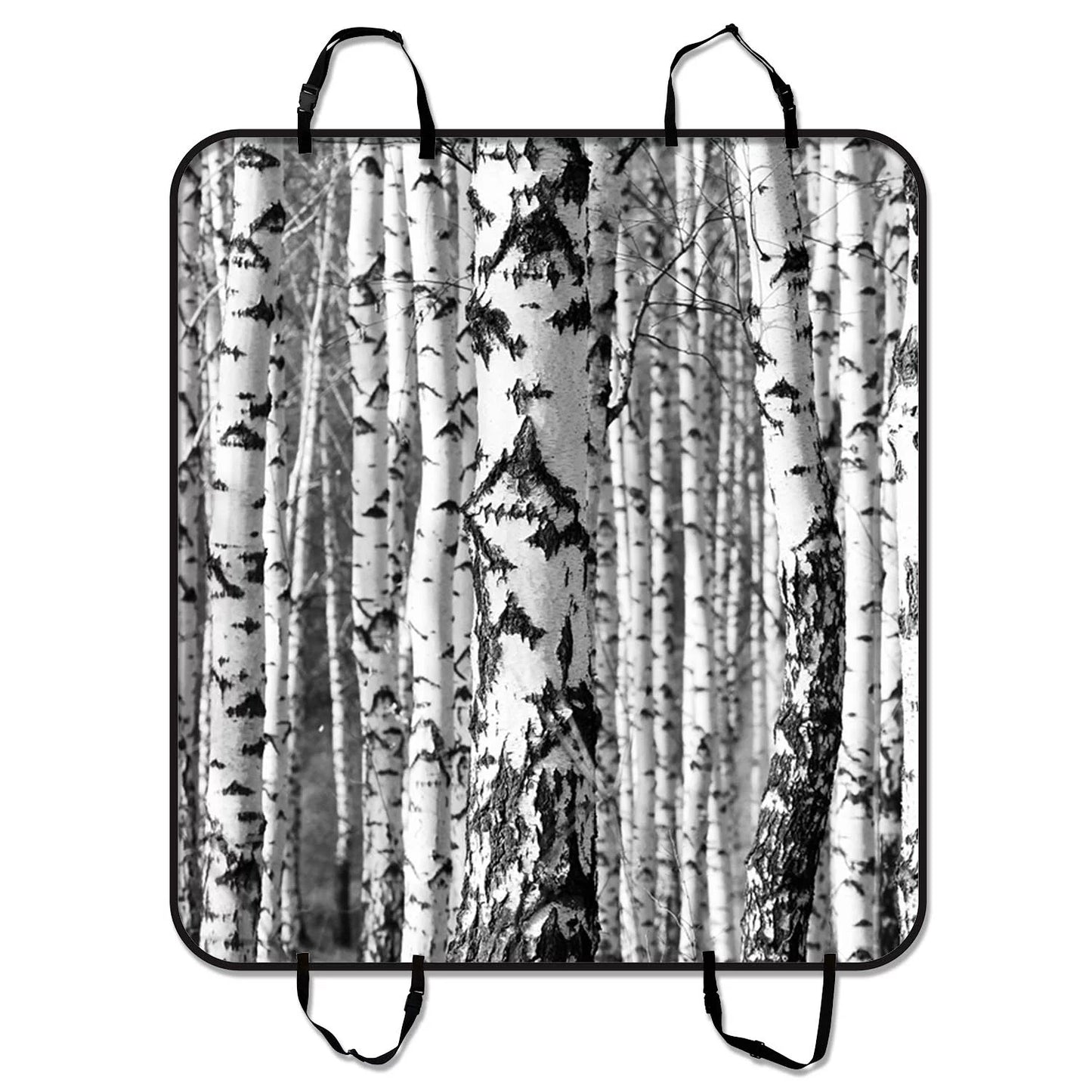 YKCG Birch Trees Trunks Pet Seat Cover Car Seat Cover for Pets Cargo Mats and Hammocks for Cars Trucks and SUVs 54x60 inches