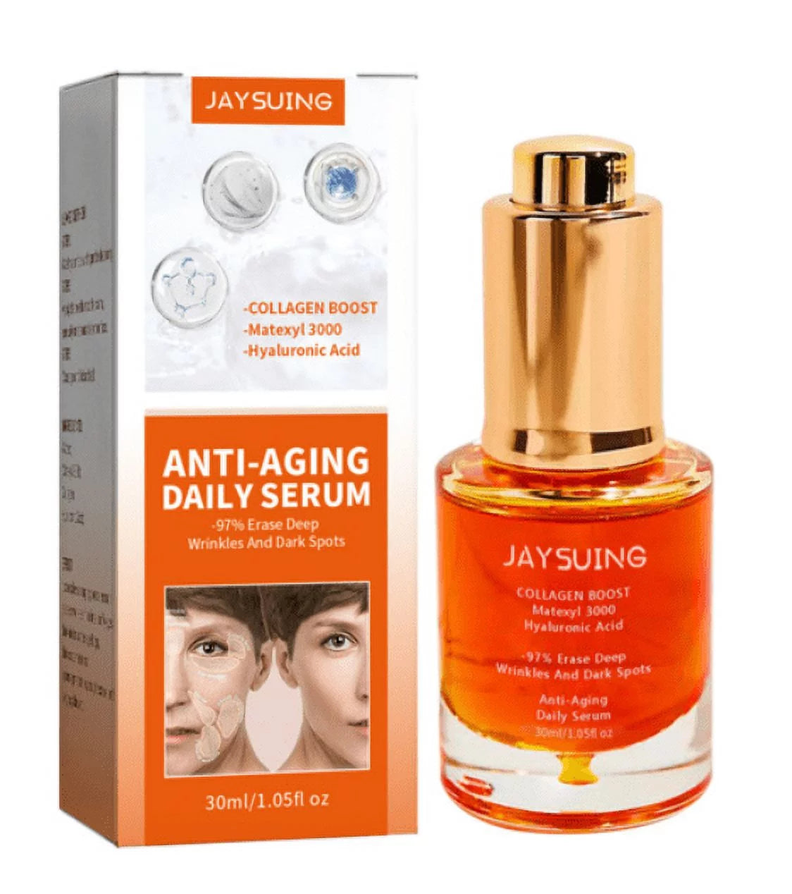 30ML Anti-wrinkle Serum for Face Fine Lines,Advanced Deep Anti Wrinkle Serum,Collagen Boost Anti-aging Facial Serum