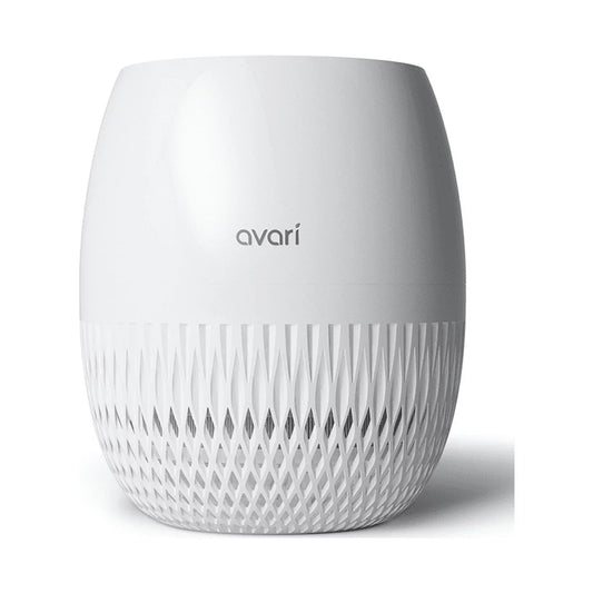 Avari Eg-HEPA 4-Stage Air Purifier to 0.1 Microns. Proprietary Embossed HEPA Technology, Pre-Filter, Carbon Deodorizer, LED Sanitizer. ECARF & AHAM certified. Smart Air Quality Monitoring & Auto Mode