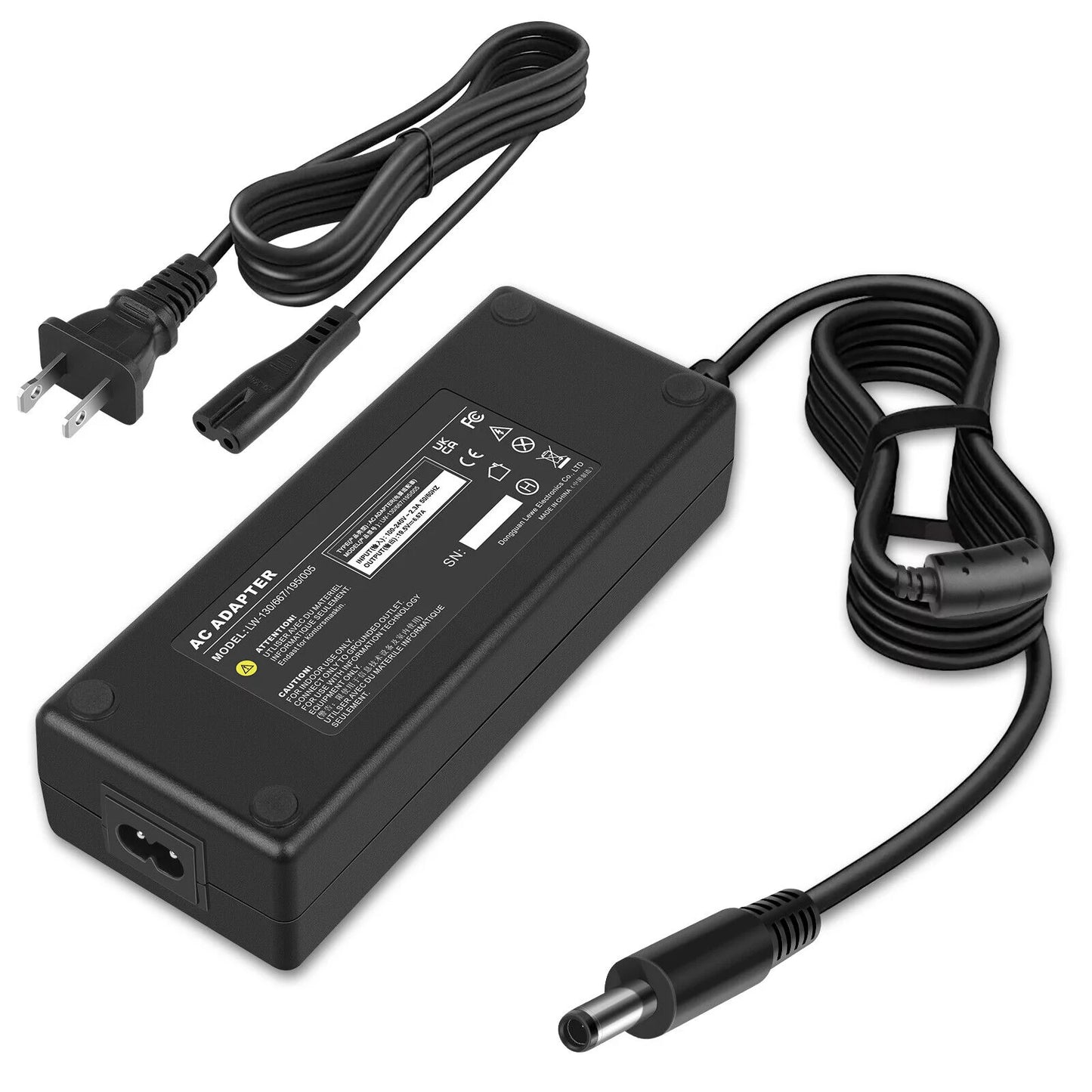 130W 19.5V 6.67A AC Adapter Charger For 0RN7NW 6TTY6 09TXK7 0RN7NW Power