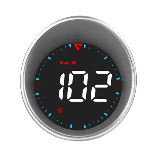 Arealer CarCar Head-up Display Digital Speedometer Display Driving Mileage, Compass Angle, Overspeed and Fatigue Driving