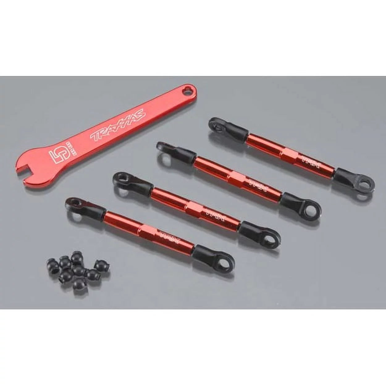 Traxxas Aluminum Toe Links (Red) (4) (Front/Rear)