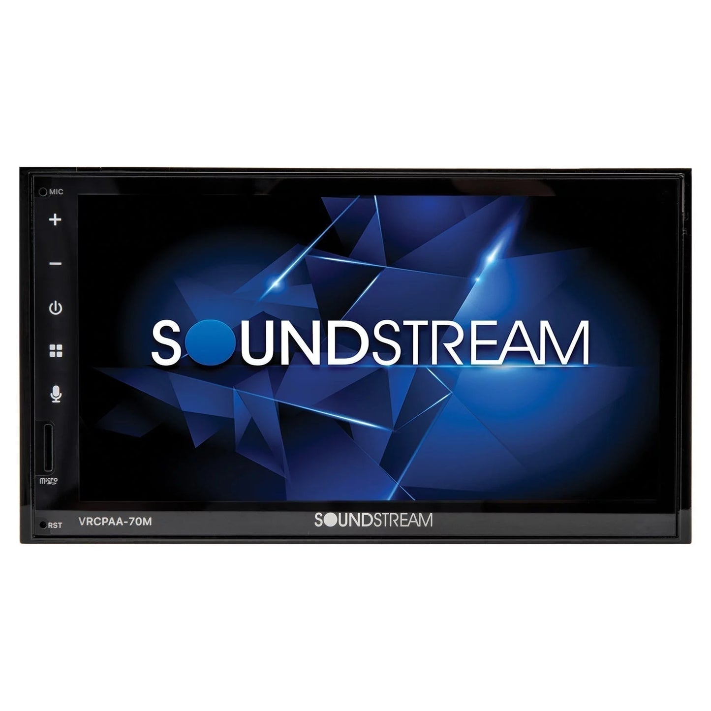 Soundstream VRCPAA-70M 7" Double DIN Bluetooth Apple CarPlay & Android +Camera Black