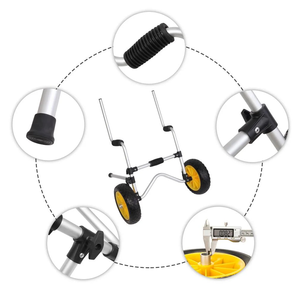 Zimtown Kayak Cart Trailer, Sit on Top Kayak Dolly Carrier Trolley