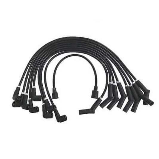 Scott Drake C5OZ-12259-BK8 289-302 8mm Ford Logo Ignition Wires Black Fits select: 1966-1973 FORD MUSTANG