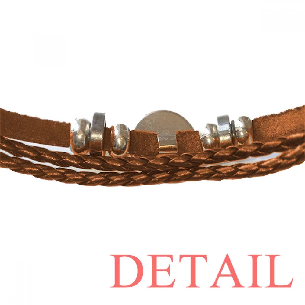 Stylish Characters Saturday Bracelet Wristband Leather Jewelry Ornament