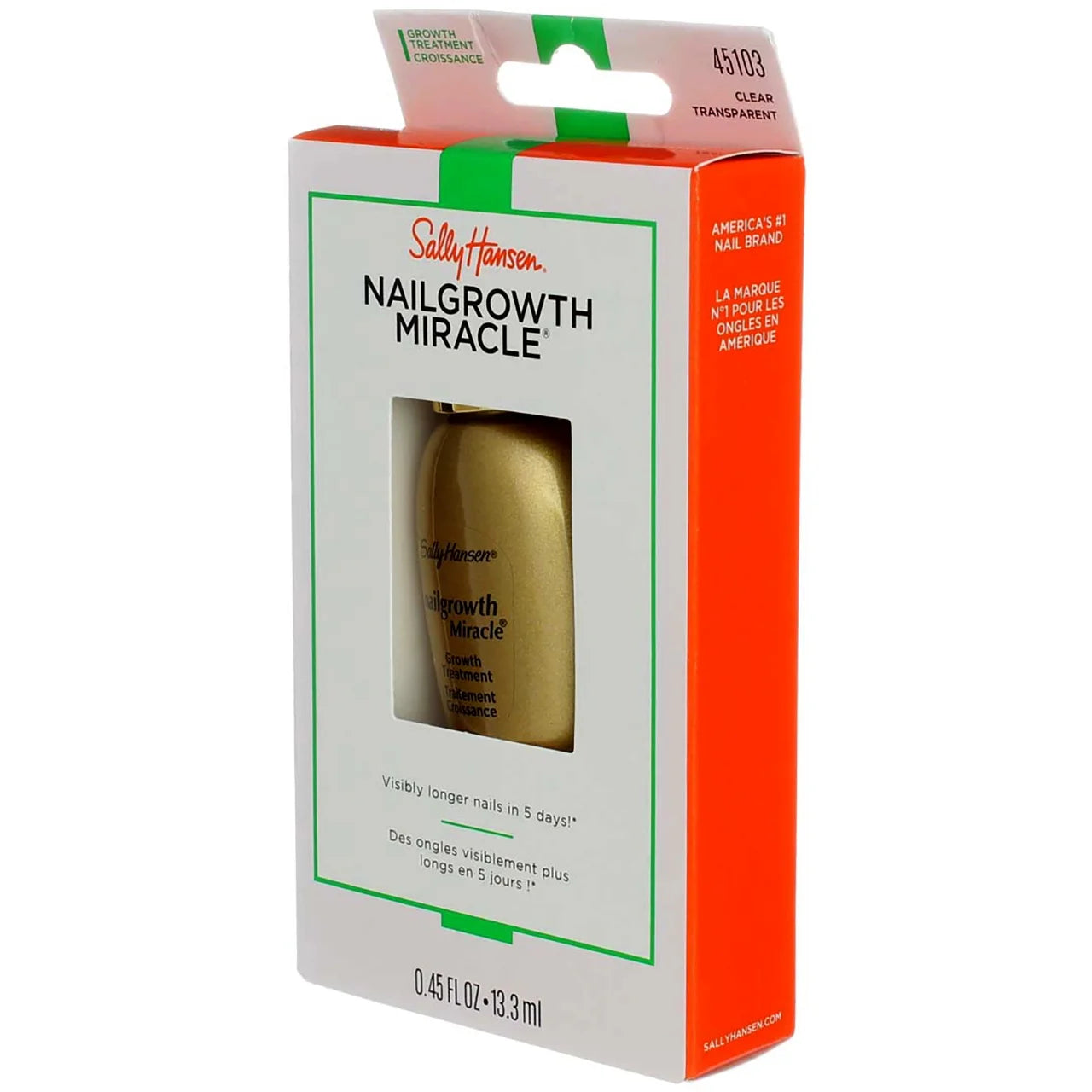 Sally Hansen Nailgrowth Miracle, Serum, Clear 0.45 oz (Pack of 3)