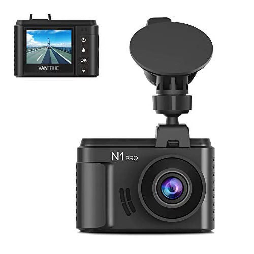 (Vantrue 128GB included)Vantrue N1 Pro Mini Dash Cam Full HD 1920x1080P Car Dash Camera 1.5 inch 160 DashCam with Sony Night Vision Sensor, 24 Hours Parking Mode, Motion Sensor, Collision Detection