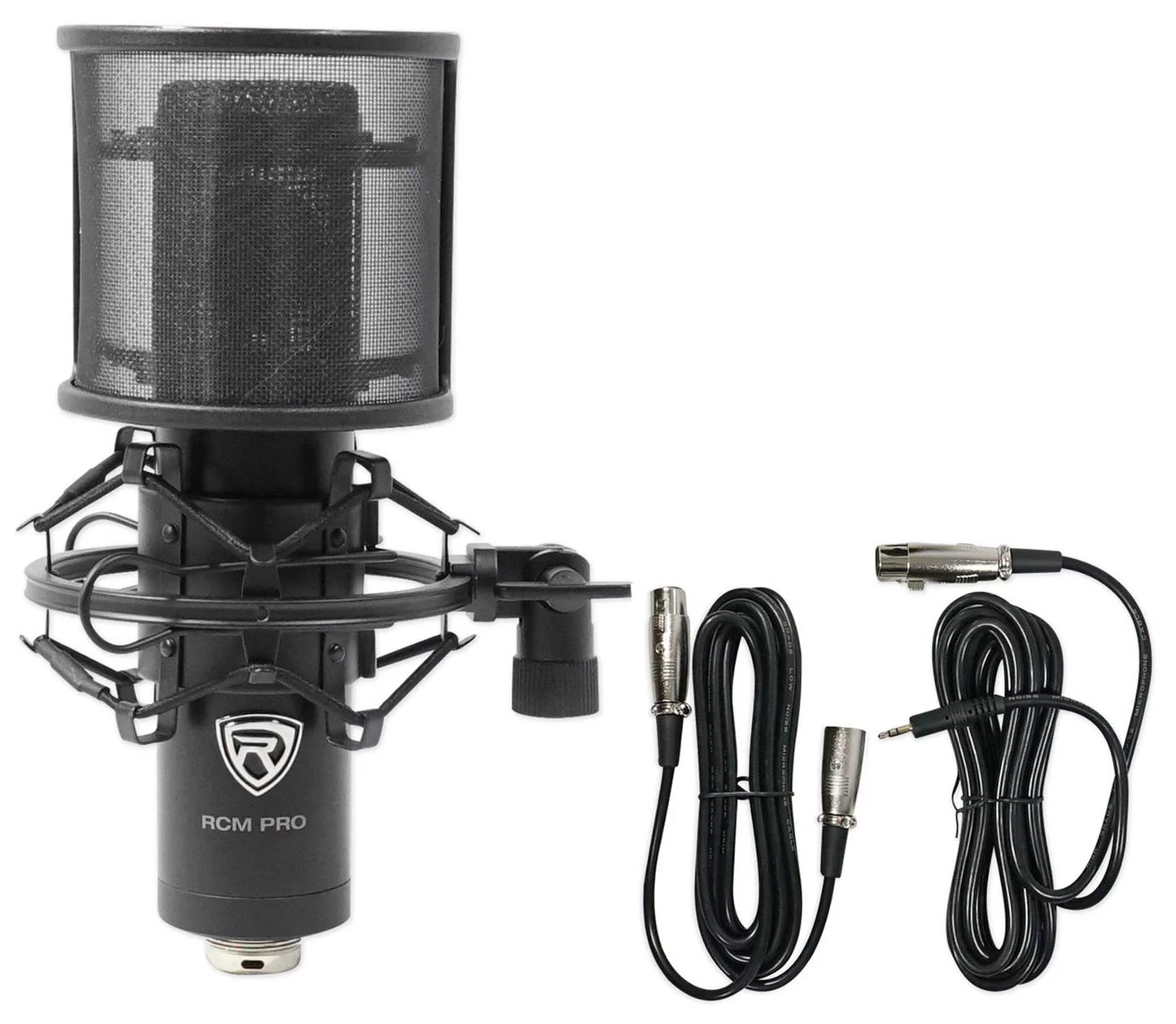 Rockville RCM PRO Studio Recording Condenser Microphone+Phantom Power Supply