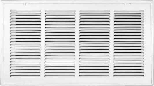 X 14" Steel Return Filter Grille - Removable Face/Door For 1 Inch Filters - HVAC Duct Cover Grill (2-3 Business Day Delivery) [Outer Dimension: 26.5"W X 16.5" H]