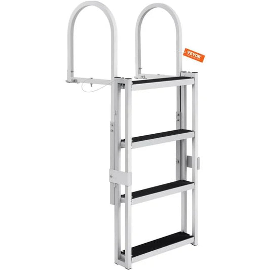 Vevor Retractable 4 Steps, 350 lbs Load Capacity Dock Ladder