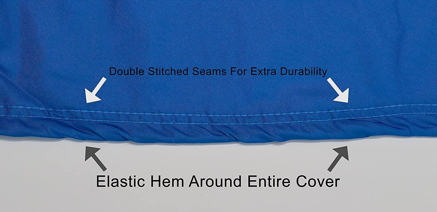 Weatherproof Jet Ski Covers for Yamaha Wave Runner XL 1200 Ltd 1999-2000 - Blue/Black Color - All Weather - Trailerable - Protects from Rain, Sun, and More! Includes Trailer Straps and Storage Bag