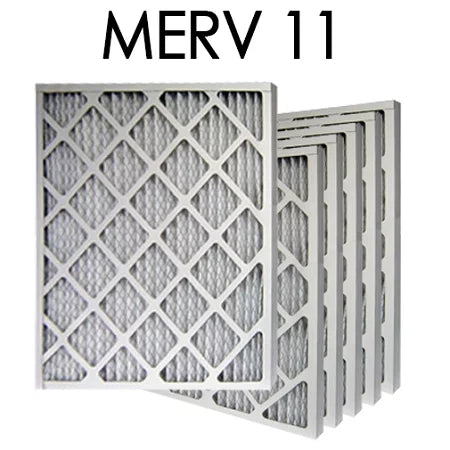 18x24x2 MERV 11 Pleated Air Filter 6PK | 17.375x23.375x1.75 - Actual Size