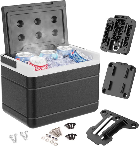 10L0L Universal Golf Cart Cooler with Mounting Bracket Kit Caddy Fits for EZGO,Club Car and Yamaha, Portable 48H Cooling Golf Cart Ice Chest 102588101 103886801