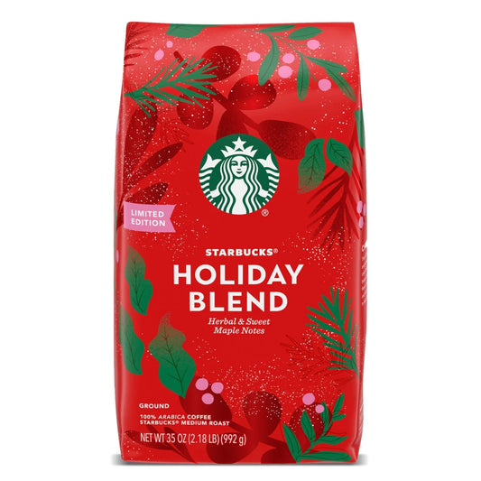 Starbucks Holiday Ground Coffee, Herbal & Sweet, 35 Ounce