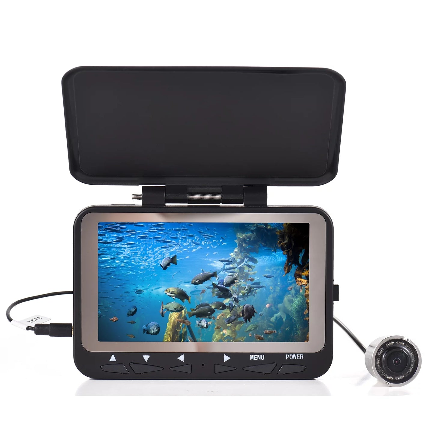 Underwater Fishing Camera Fish Finder, 4.3'' LCD , Night Vision, Ice Boat Fishing