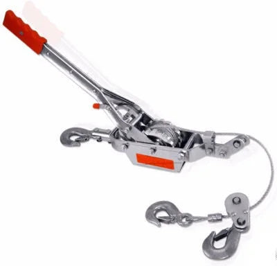 4 Ton 3 Hook Comealong Winch Hoist Hand Power Puller Cable Come Along Tool Pull