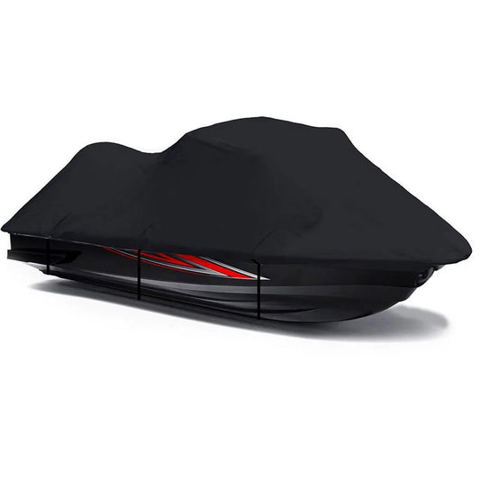 BLACK 600 DENIER JetSki Cover Compatible for Jet Ski PWC Cover Compatible for Yamaha FZS FZ S 2009 2010 2011 2012 2013 2014 2015 2016