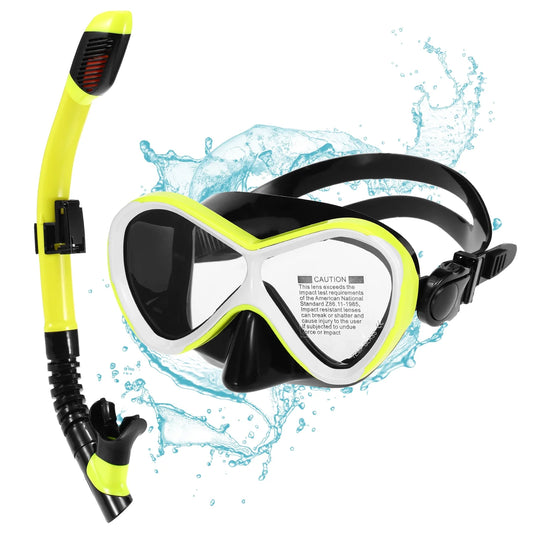 Arealer Kids Professional Swimming Goggles withSnorkel Tube Set -fog Goggles for Snorkel