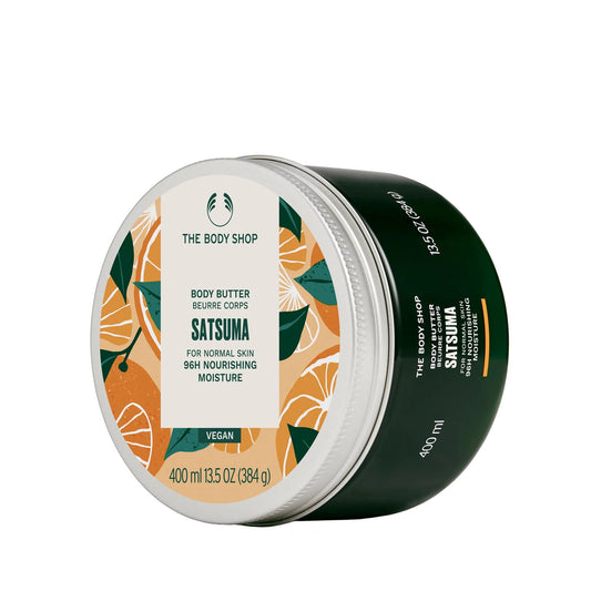 The Body Shop Satsuma Body Butter – Nourishing & Moisturizing Skincare For Normal Skin – Vegan – 13.5 Oz