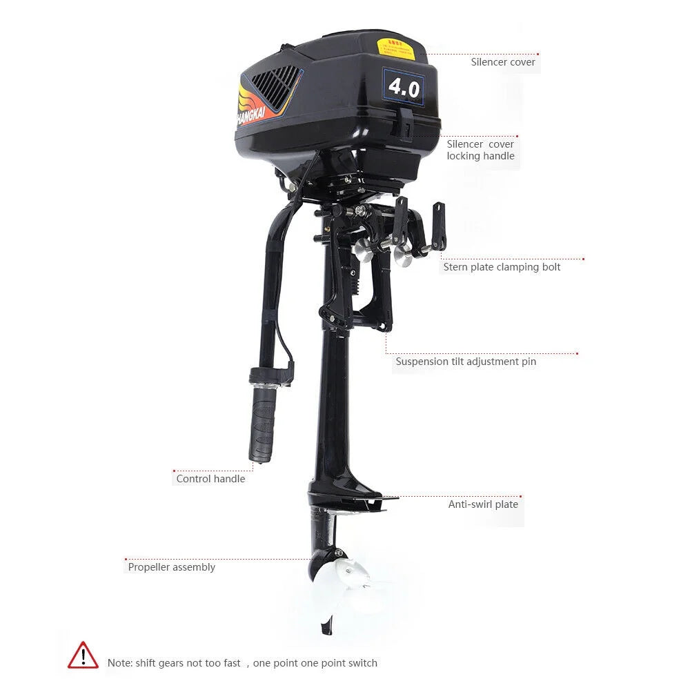 48V 1000W Electric Outboard Trolling Motor Outboard Motor Fishing Boat Engine Short Shaft