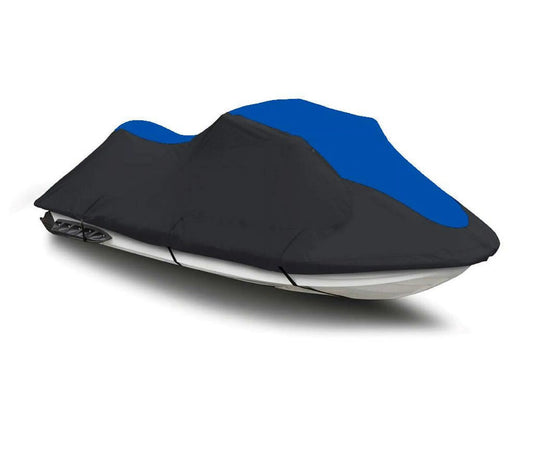 BLACK / BLUE HEAVY-DUTY Cover Compatible for Polaris SLH JetSki Jet Ski PWC Cover 1997 1998 1999 2000 2001 TOP OF THE LINE 1-2 Seater