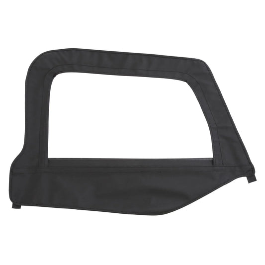 Smittybilt Soft Top Door Skin W/ Frame 97-06 Wrangler TJ Passenger Side Black Denim Fits select: 1997-2006 JEEP WRANGLER / TJ