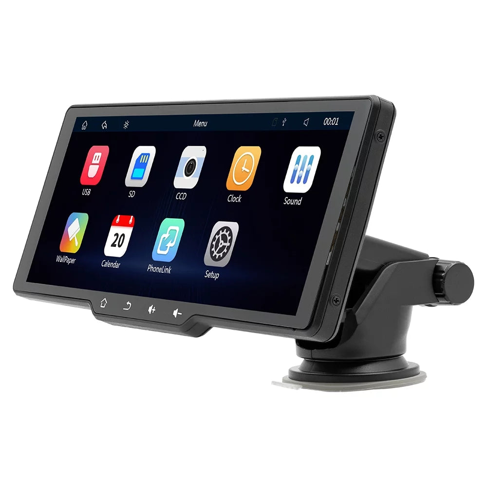 Tomshoo MultiMedia Player with Portable Wireless CarPlay, Car Camera Auto Camcorder, and Car Rearview Camera