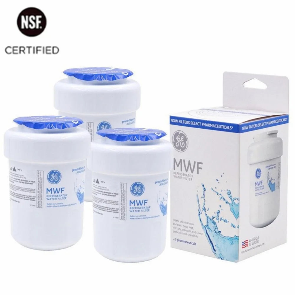 3 Pack MWF Refrigerator Water Filter, Replacement for Smart Water MWFP, MWFA, GWF, HDX FMG-1, WFC1201, GSE25GSHECSS, PC75009, RWF1060