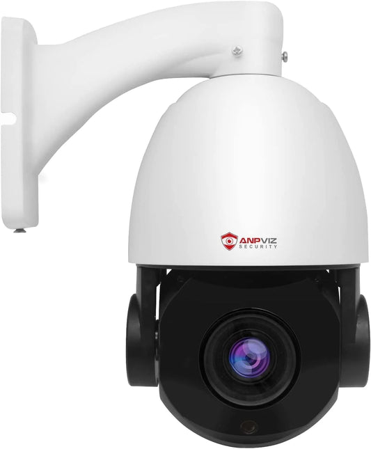 Anpviz 8MP PoE PTZ IP Surveillance Camera 20X Optical Zoom, PTZ IP Security Camera Outdoor Indoor with Mic/Audio, Person Vehicle Detection, IR Night Vision, Metal, Pan 360°/Tilt 90°, IP66 Waterproof