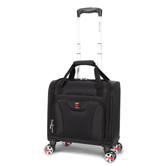 SwissTech Executive 14" Carry- on 8-Wheel Underseater Carry-on Luggage, Black (Walmart Exclusive)