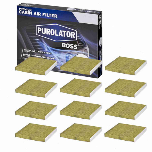 12 pc Purolator BOSS PBC35519 Cabin Air Filters for HVAC Heating Ventilation Air Conditioning Vent Filters Fits select: 2007-2016 HONDA CR-V, 2006-2015 HONDA CIVIC