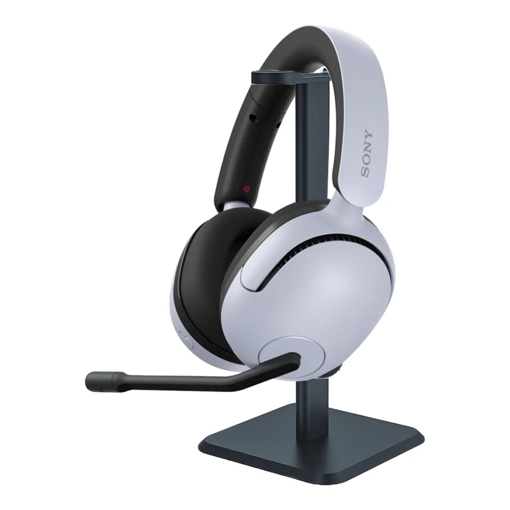 Sony WHG500/W INZONE H5 Wireless Noise Cancelling Gaming Headset, White Bundle with Deco Gear Pro Audio Headphone Stand, 6 Foot USB-A to USB-C Cable & 2 YR CPS Enhanced Protection Pack