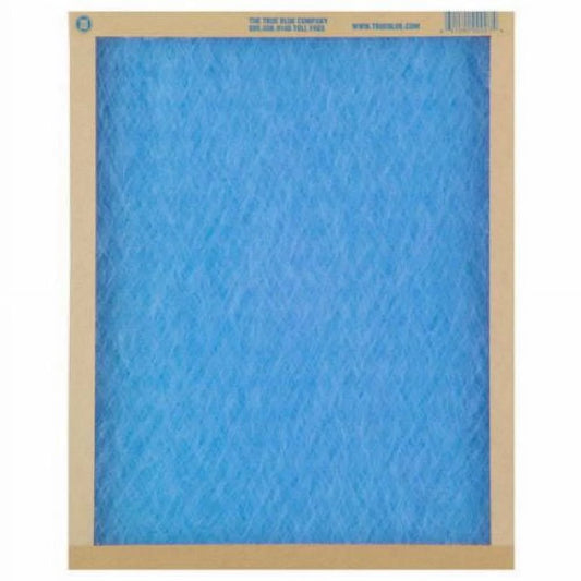 True Blue 120361 20" x 36" x 1" Flat Panel Spun Fiberglass Disposable Furnace Air Filter MERV 2 - Quantity of 12