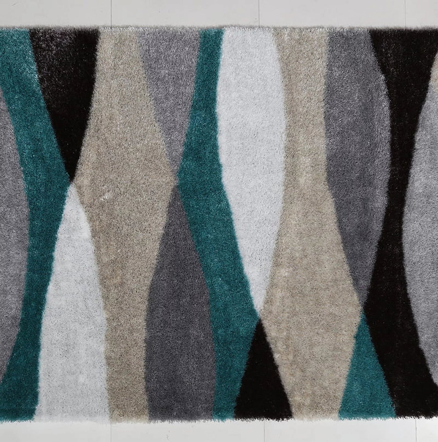 "Aria Collection" Soft Pile Hand Tufted Shag Area Rug