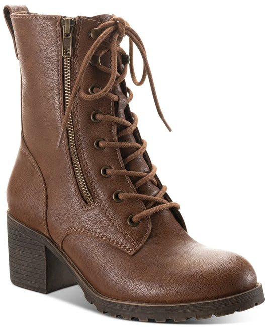 Sun Stone Sloanie Lace-Up Hiker Booties Tan 9.5W