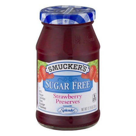 Smucker's Strawberry Sugar Free Preserves - 12.75 oz (Pack of 4)