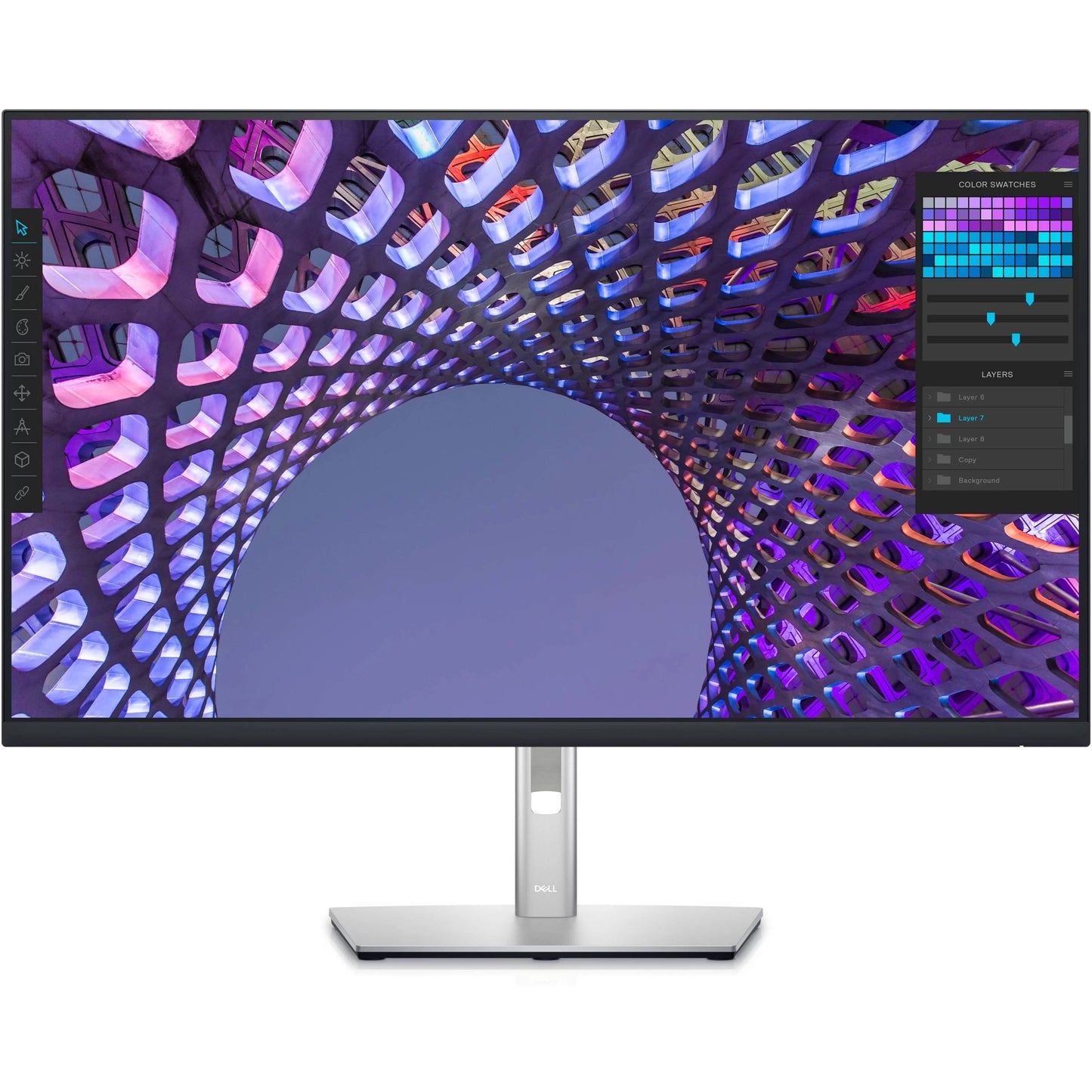 32\" 3840 x 2160 LCD ComfortView Plus, sRGB Monitor, Black & Silver, P3223QE