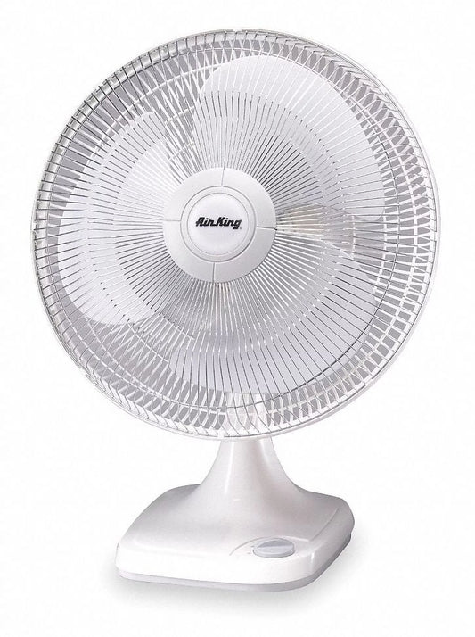 Air King Desk Fan,3 Speeds,16" Blade Dia. 9106