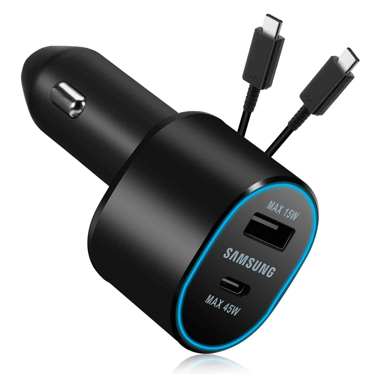 Super Fast Dual Car Charger Usb (45W+15W) Two Ports EP-L5300 Black for Legion Y700