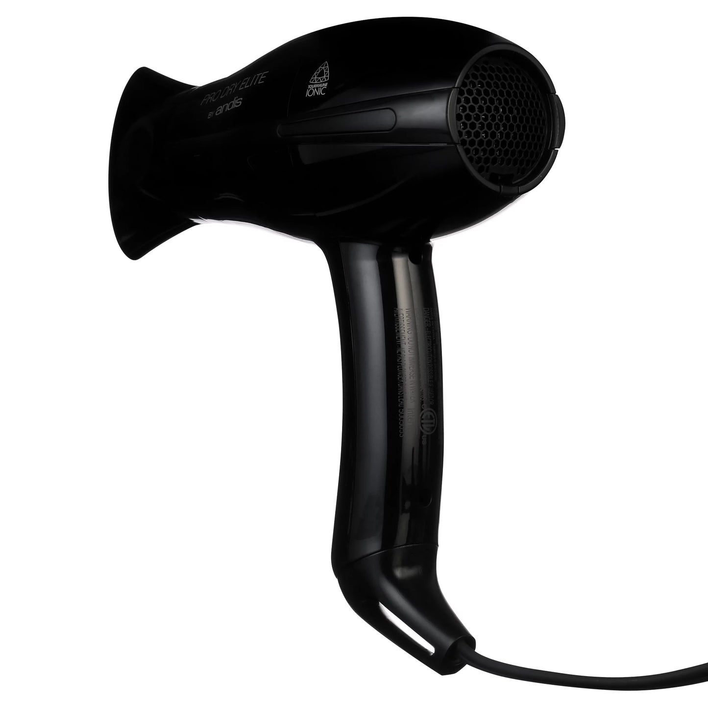 Andis ProDry Elite Hair Dryer 1875W, Tourmaline/Ionic/Ceramic, Black