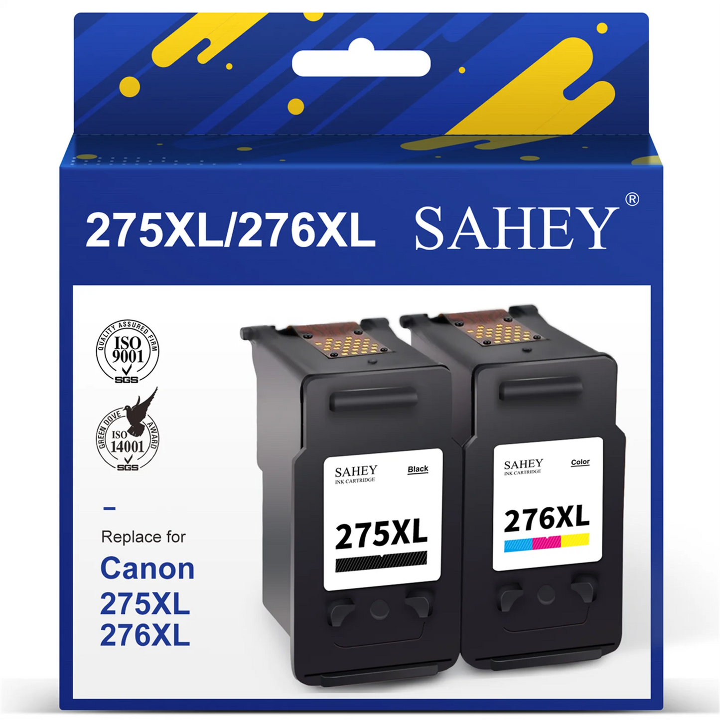 275xl Ink Cartridge for Canon ink 275 and 276 for 275 Printer ink High Yield for Canon Pixma TS3522 TS3520 TS3500 TR4722 TR4720 TR4700 Printer Black Color Combo Pack