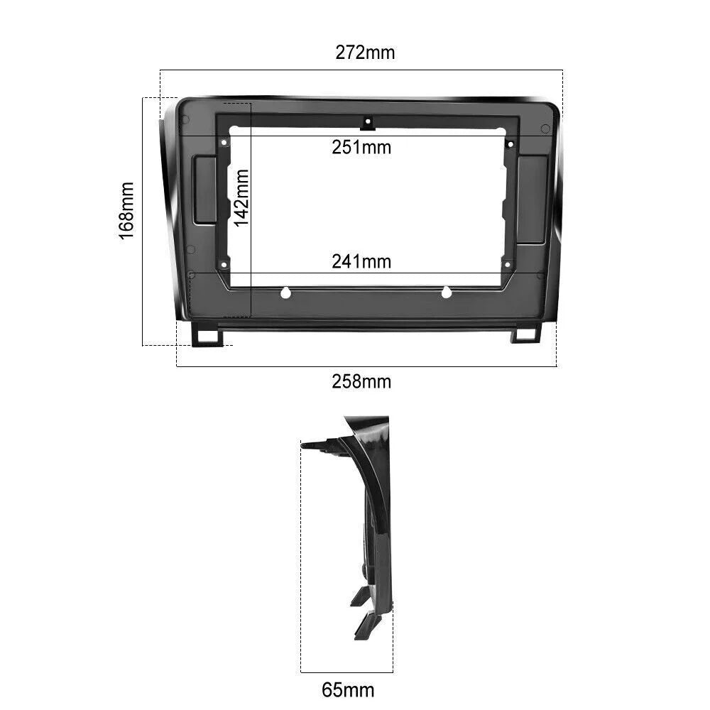 Android 12 Car Stereo Radio for Toyota Tundra (07-13) Sequoia (08-17), 4+32GB GPS Navigation 10.1 Inch QLED Touchscreen Carplay/Android Auto DSP +AHD Camera