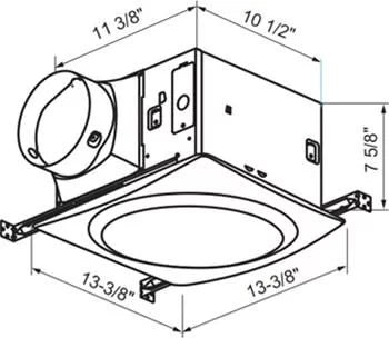 Aero Pure Ap200d-S 200 Cfm 2 Sone Ceiling Mounted Exhaust Fan - White