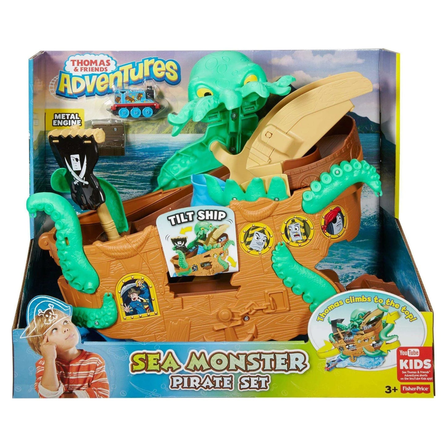 Thomas & Friends Adventures Sea Monster Pirate Playset