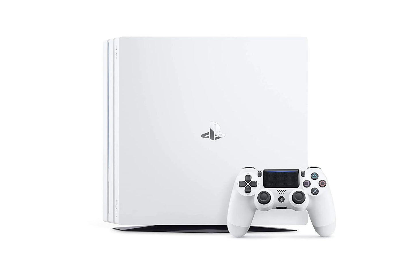 Sony PlayStation 4 Original 500GB Matte White Gaming Console With 2 Controller + T5 Earbuds With Microphone BOLT AXTION Bundle Like New