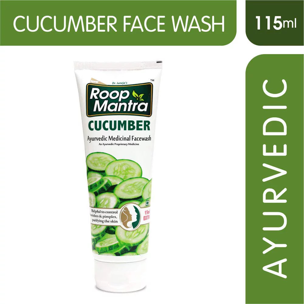 Roop Mantra Face Wash Combo (Cucumber Face Wash + Neem Face Wash + Mix Fruit Face Wash), 115ml