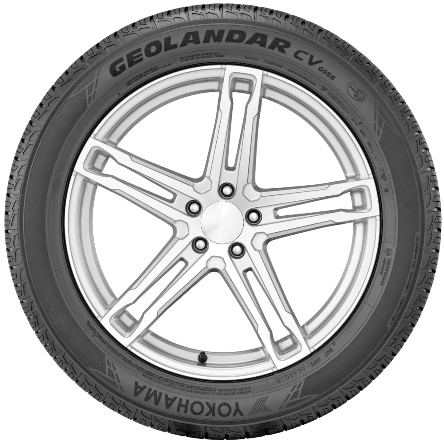 Yokohama Geolandar CV G058 225/60R17 99H BW All Season Tire