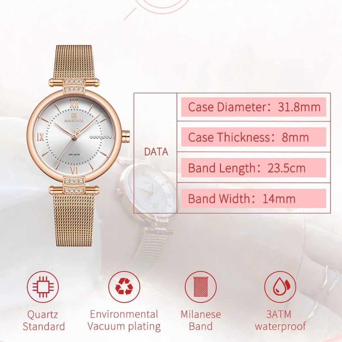 Women Watches Luxury Fashion Diamond Ladies Wristwatches Stainless Steel Mesh Strap Female Quartz Watch Girl Relogio SW