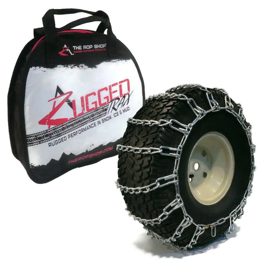 The ROP Shop | Pair 2 Link Tire Chains 19x9.5x8 For Many Kawasaki Mule Teryx UTV Vehicle